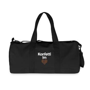 Confetti in the Heart Carnival Costume Women's Carnival - Recycled Canvas Sports Bag by Stanley/Stella - black - Front