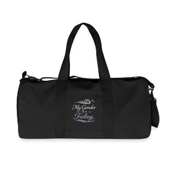 Queer trans reaffirms love of comfort identity - Recycled Canvas Sports Bag by Stanley/Stella - black - Front