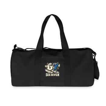 67 Six Seven Snowboard Winter Sports Cadeau - Sac de sport en toile recyclée Stanley/Stella - noir - Devant