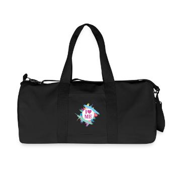 Confiance en soi Coach en force en caractère Je m’aime - Sac de sport en toile recyclée Stanley/Stella - noir - Devant