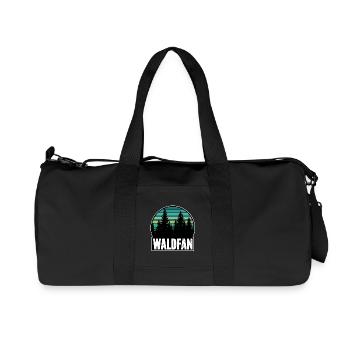 Éventail de forêt - Sac de sport en toile recyclée Stanley/Stella - noir - Devant