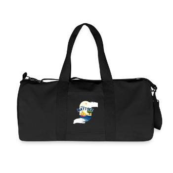 Juhu Mattsee - Recycelte Canvas-Sporttasche von Stanley/Stella - Schwarz - Vorne