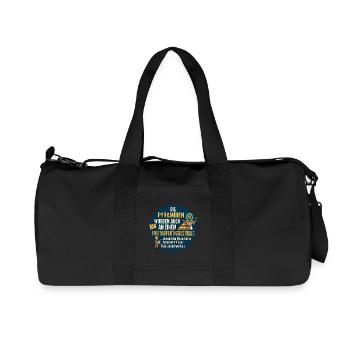 Pyramiden Freitag Feierabend Spruch - Recycelte Canvas-Sporttasche von Stanley/Stella - Schwarz - Vorne