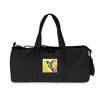 colibri - Sac de sport en toile recyclée Stanley/Stella - noir - Devant