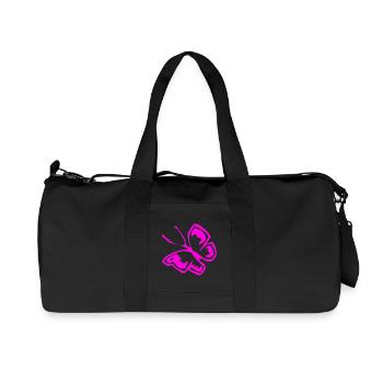 Schmetterling - Recycelte Canvas-Sporttasche von Stanley/Stella - Schwarz - Vorne