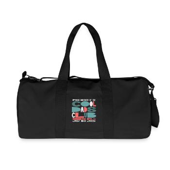 Club des papas cool - Cadeau de la fête des pères des papas - Sac de sport en toile recyclée Stanley/Stella - noir - Devant
