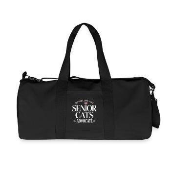 Senior Cats Advocate Tee - Recycled Canvas Sports Bag by Stanley/Stella - black - Front