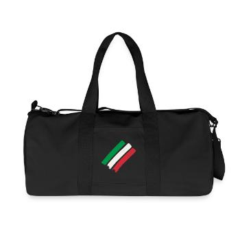 Italy Stripes - Recycled Canvas Sports Bag by Stanley/Stella - black - Front