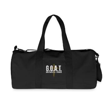 GOAT-Gott über alles Christliche - Recycelte Canvas-Sporttasche von Stanley/Stella - Schwarz - Vorne