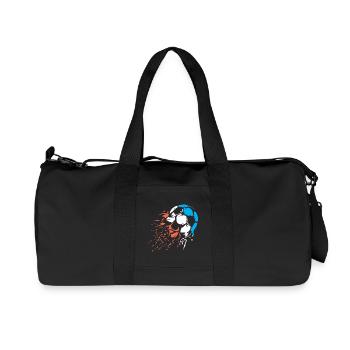 Explosion de ballon avec l’équipe de France en Coupe du Monde - Sac de sport en toile recyclée Stanley/Stella - noir - Devant