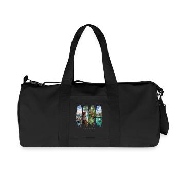 Voyage de vacances au Panama – Ville de canal et motif culturel - Sac de sport en toile recyclée Stanley/Stella - noir - Devant