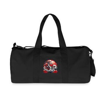 Japanischer Drachen - Recycelte Canvas-Sporttasche von Stanley/Stella - Schwarz - Vorne