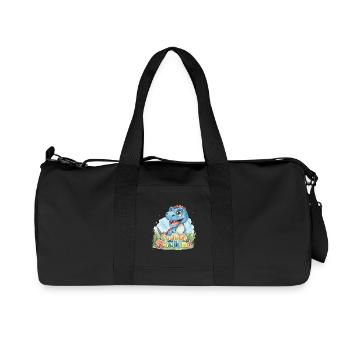 Süßer Baby Dino Endlich Schulkind 2026 T-Rex - Recycelte Canvas-Sporttasche von Stanley/Stella - Schwarz - Vorne