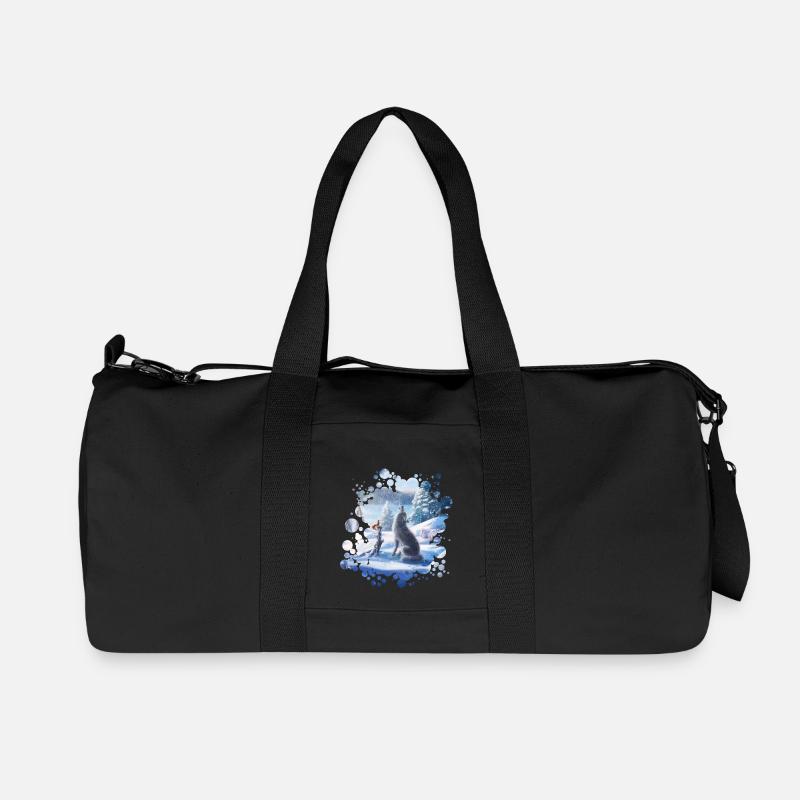 Freunde (Winterzauber) - Recycelte Canvas-Sporttasche von Stanley/Stella - Schwarz