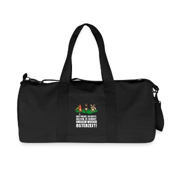 Osterzeit | Ostern | Osterhase | Osterei Reh Fuchs - Recycelte Canvas-Sporttasche von Stanley/Stella - Schwarz - Vorne
