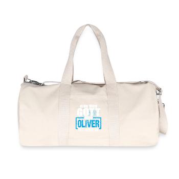OLIVER - ok - Recycelte Canvas-Sporttasche von Stanley/Stella - Naturweiß - Vorne