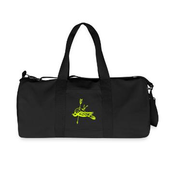 Oiseau mort - flèche dans le coeur - Sac de sport en toile recyclée Stanley/Stella - noir - Devant