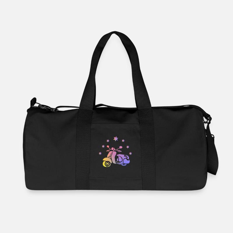 Retro Roller - Recycelte Canvas-Sporttasche von Stanley/Stella - Schwarz