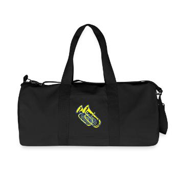 tuba - Recycelte Canvas-Sporttasche von Stanley/Stella - Schwarz - Vorne