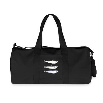 sardine - Sac de sport en toile recyclée Stanley/Stella - noir - Devant
