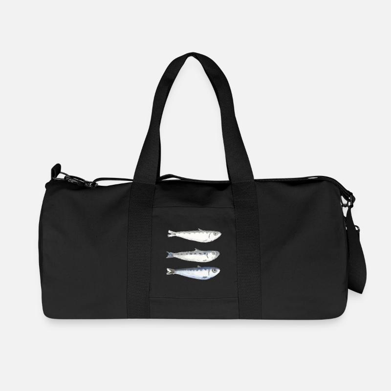 Sardine - Recycelte Canvas-Sporttasche von Stanley/Stella - Schwarz