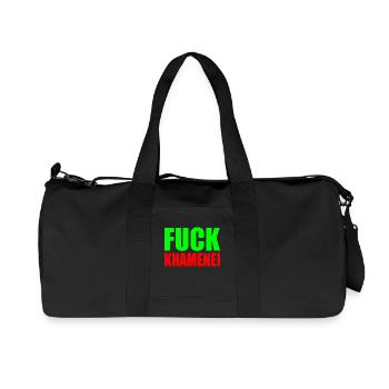 Fuck khamenei Chamenei - iran - Recycled Canvas Sports Bag by Stanley/Stella - black - Front