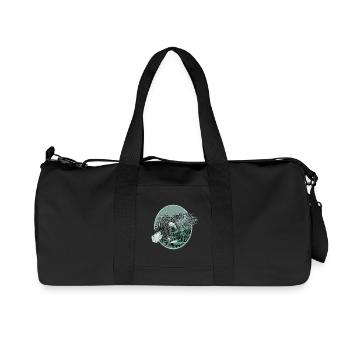 Eagle Eagle Motif Pygargue à tête blanche Chasse à la pêche - Sac de sport en toile recyclée Stanley/Stella - noir - Devant