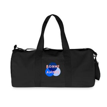 NOËL. JOYEUX NOËL. MERRY CHRISTMAS. NOUVEL AN - Sac de sport en toile recyclée Stanley/Stella - noir - Devant