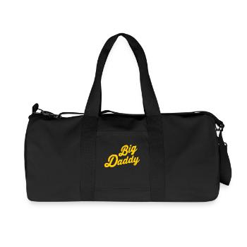 Big daddy - Sac de sport en toile recyclée Stanley/Stella - noir - Devant