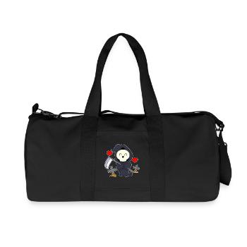 Grim Reaper Halloween Grave - Recycled Canvas Sports Bag by Stanley/Stella - black - Front