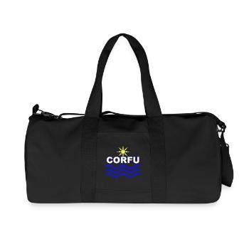 Ondes de Soleil de Corfou - Sac de sport en toile recyclée Stanley/Stella - noir - Devant