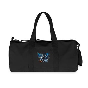 Eagle - Recycled Canvas Sports Bag by Stanley/Stella - black - Front