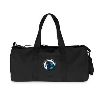Die Magie der Wolfsnatur - Recycelte Canvas-Sporttasche von Stanley/Stella - Schwarz - Vorne