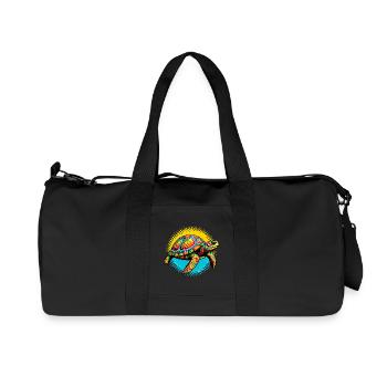 Tortue - Sac de sport en toile recyclée Stanley/Stella - noir - Devant