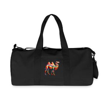 Chameau - Sac de sport en toile recyclée Stanley/Stella - noir - Devant