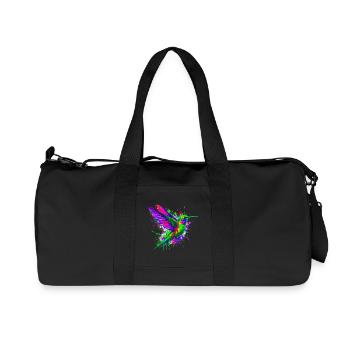 Colibri - Sac de sport en toile recyclée Stanley/Stella - noir - Devant
