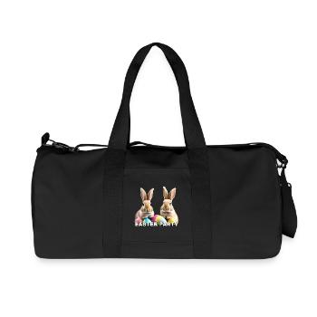 Parti - Sac de sport en toile recyclée Stanley/Stella - noir - Devant