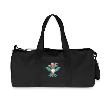 Colibri Oiseau Drôle Sombrero - Sac de sport en toile recyclée Stanley/Stella - noir - Devant