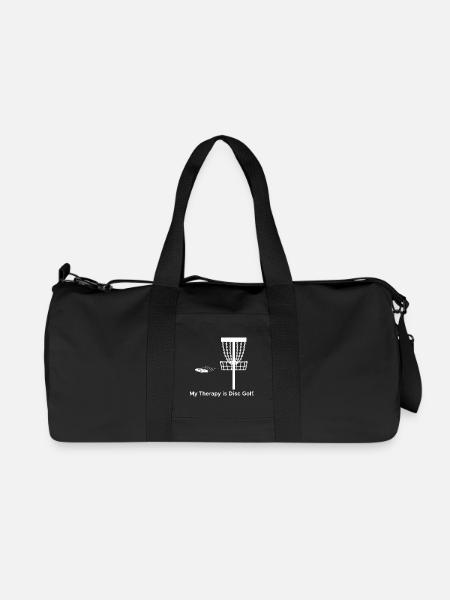 My Therapy is Disc Golf - Recycled Canvas Sports Bag by Stanley/Stella - black