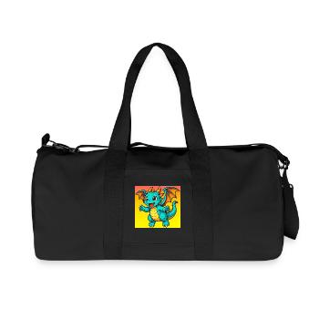 dragon - Recycled Canvas Sports Bag by Stanley/Stella - black - Front