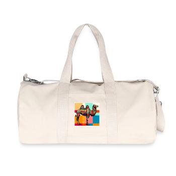 chameau - Sac de sport en toile recyclée Stanley/Stella - blanc naturel - Devant