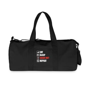 Cash out Casino Gambling Funny Player - Sac de sport en toile recyclée Stanley/Stella - noir - Devant