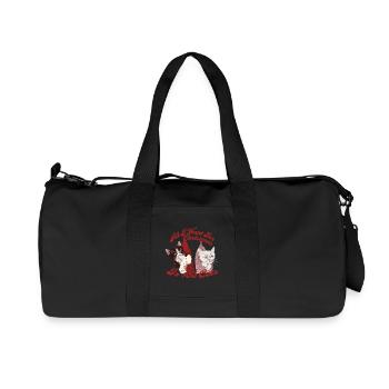 TOUT CE QUE JE VEUX POUR NOËL, C’EST 100 CHATS - Sac de sport en toile recyclée Stanley/Stella - noir - Devant