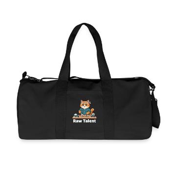 Cats Sushi Master Talent - Recycled Canvas Sports Bag by Stanley/Stella - black - Front