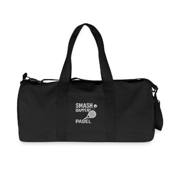 Smash Happens Padel - Recycled Canvas Sports Bag by Stanley/Stella - black - Front