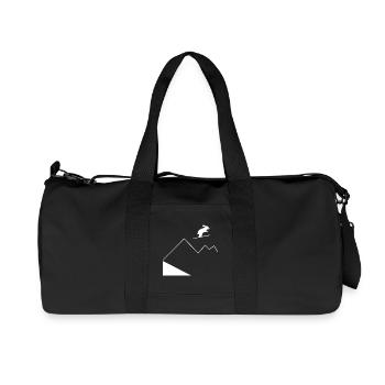 Hasenberg-Springen - Recycelte Canvas-Sporttasche von Stanley/Stella - Schwarz - Vorne