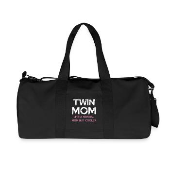 Zwillingsmama – cooler als normale Mama - Recycelte Canvas-Sporttasche von Stanley/Stella - Schwarz - Vorne