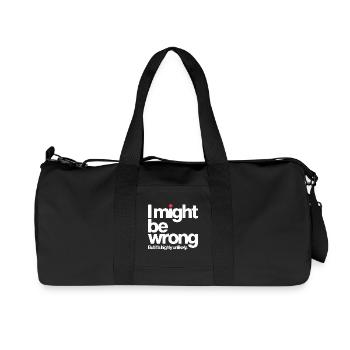 Je peux me tromper mais c’est un je-sais-tout très improbable - Sac de sport en toile recyclée Stanley/Stella - noir - Devant