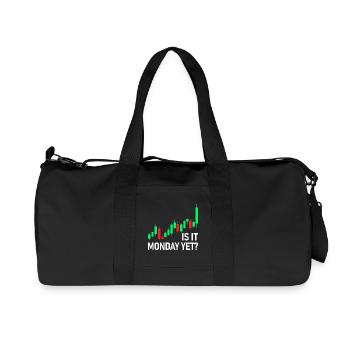 C’est déjà lundi ? Trader à la Bourse - Sac de sport en toile recyclée Stanley/Stella - noir - Devant