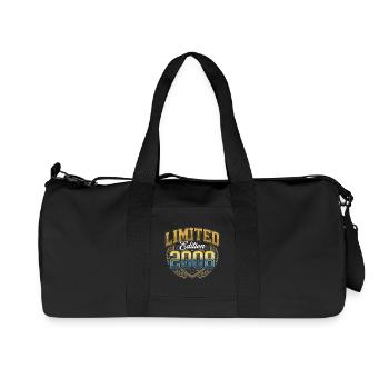 Édition limitée anniversaire 2008 - Sac de sport en toile recyclée Stanley/Stella - noir - Devant